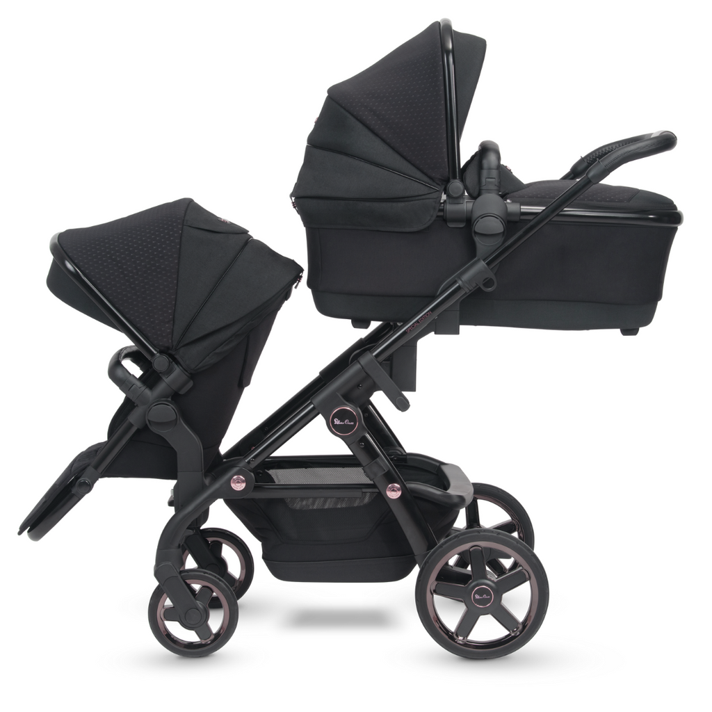 Silver cross top double pram