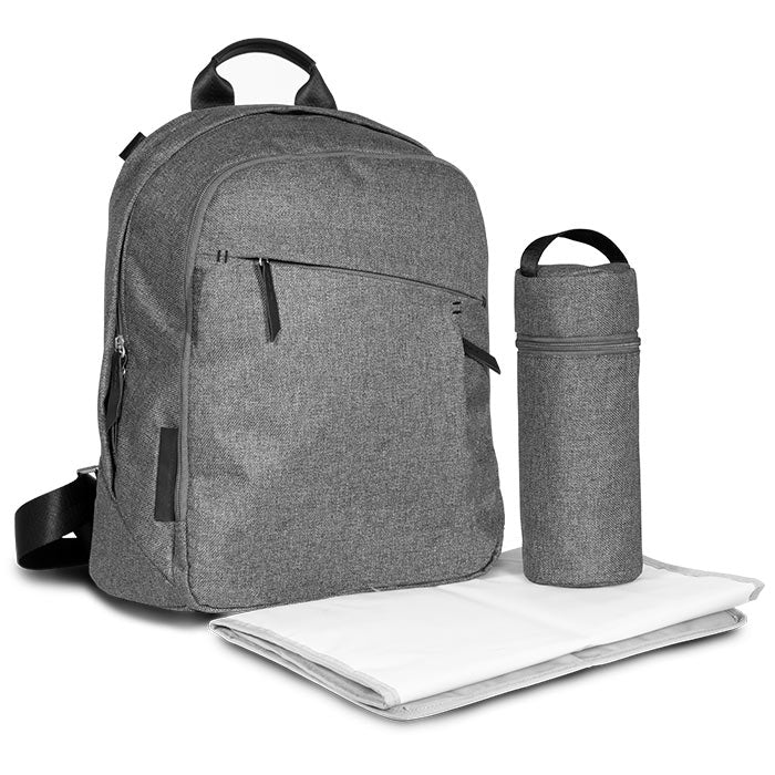 The UPPAbaby changing backpack from Mega babies comes with an insulated beverage case and changing mat.