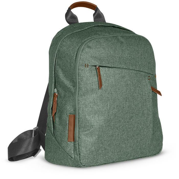 Buy the UPPAbaby changing backpack from Mega babies in a trendy green mélange color.