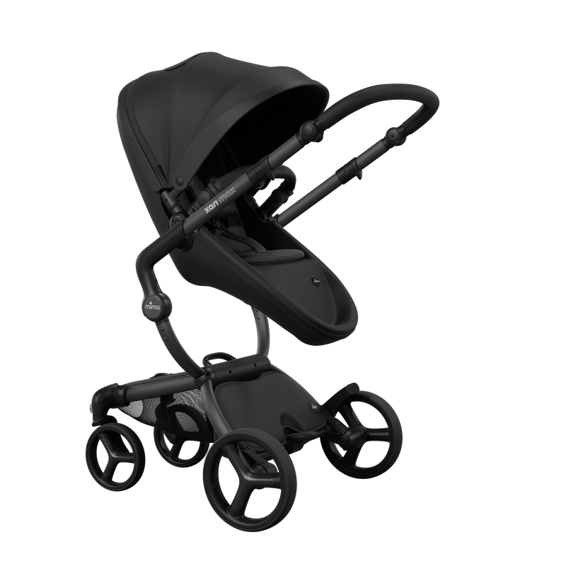 Silver top mima pram