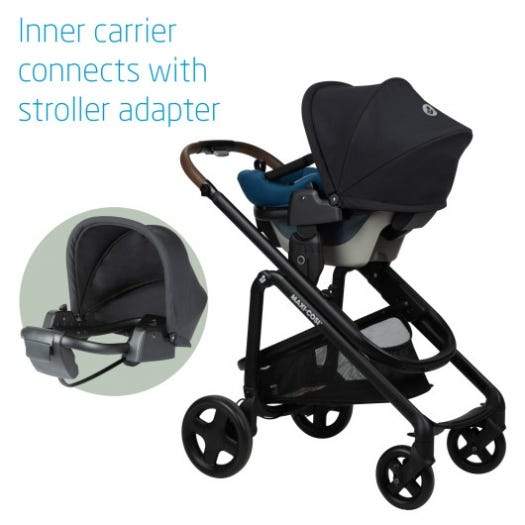 Maxi Cosi Tayla Stroller + Free Coral Infant Car Seat