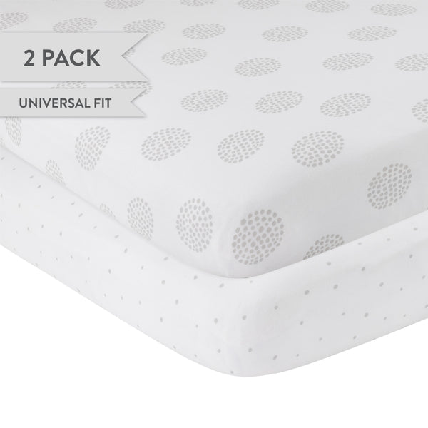 Ely's & Co. Cotton Crib Sheet - 2 Pack