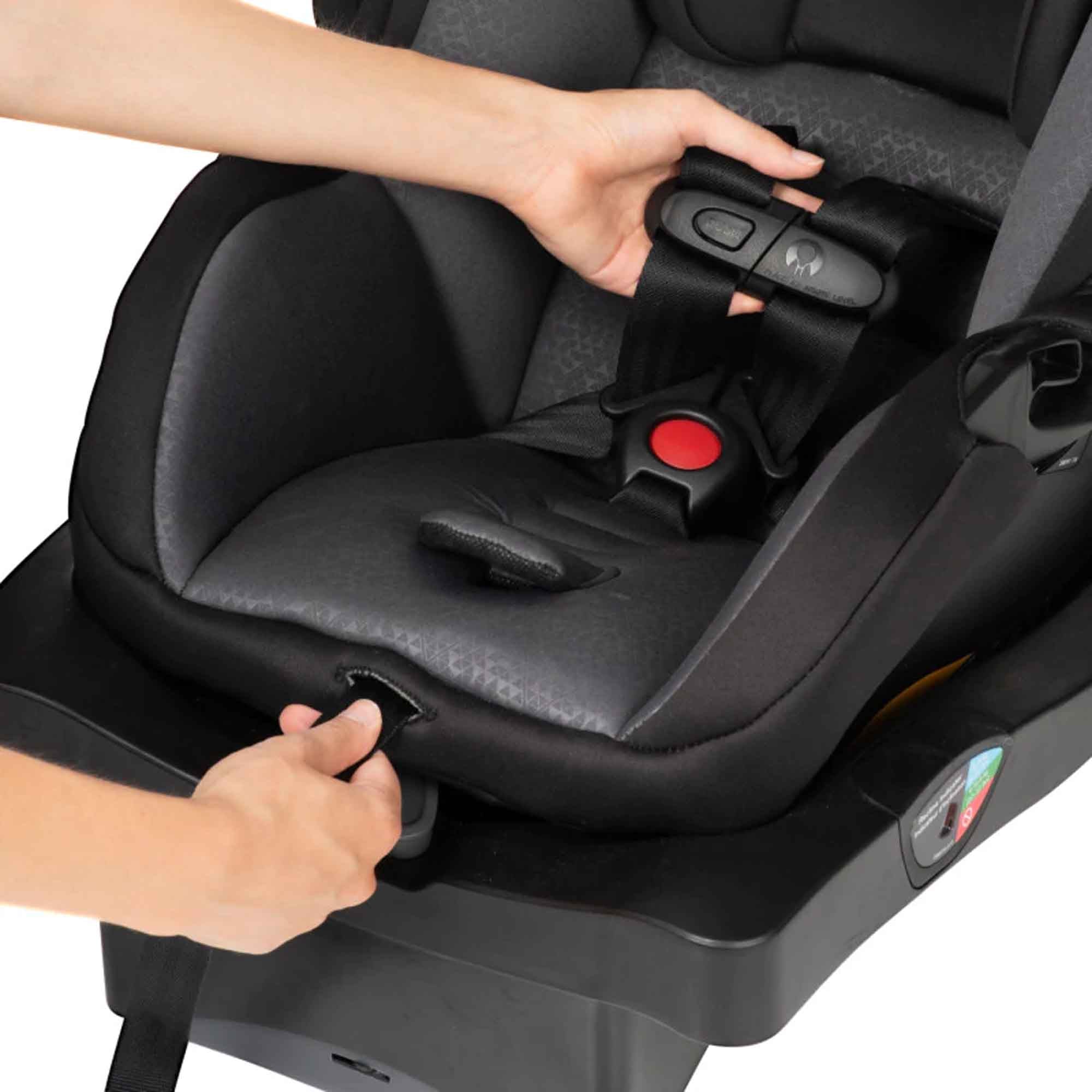 Evenflo seat belt installation shop