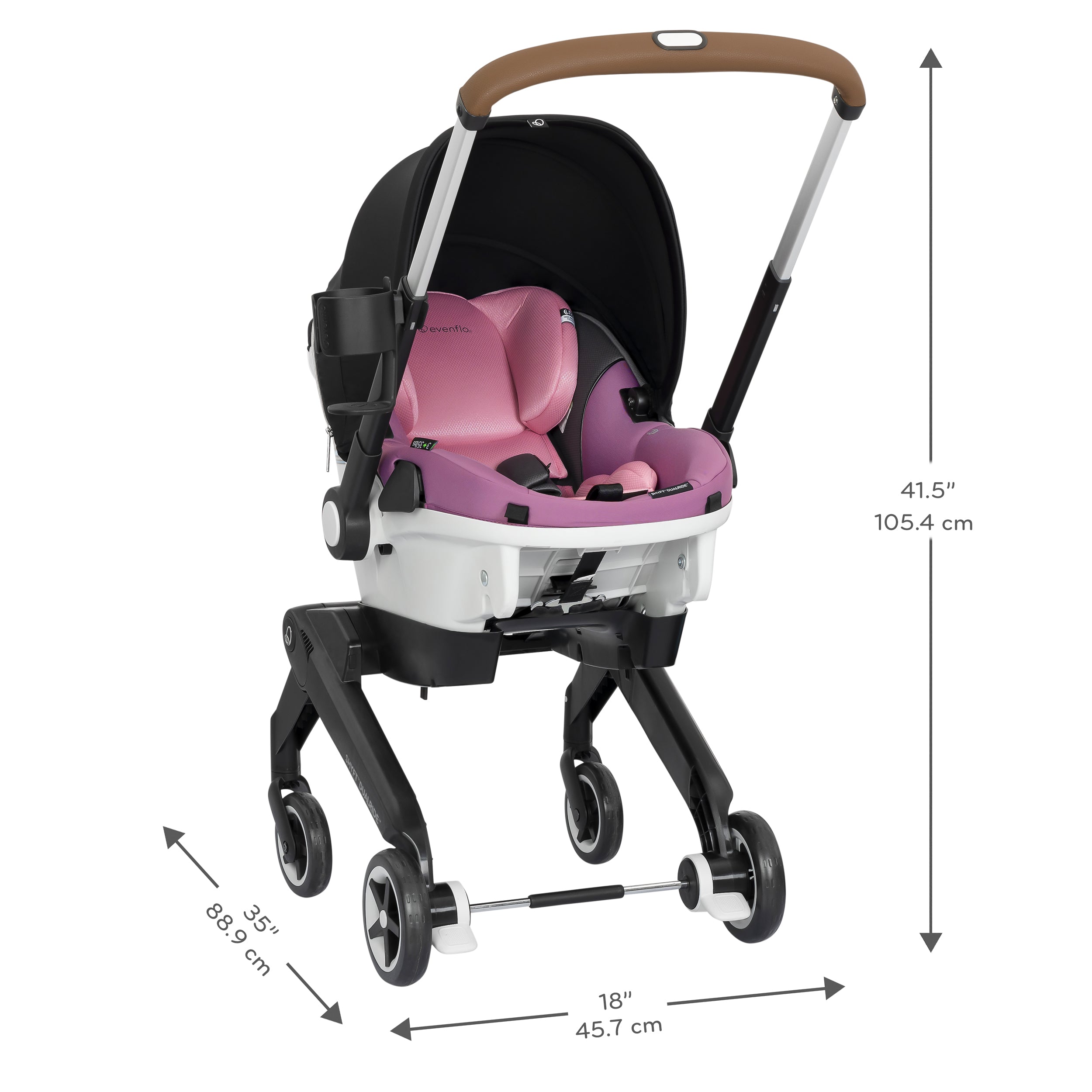 Evenflo Gold Shyft DualRide Infant Car Seat and Stroller Combo With Ex