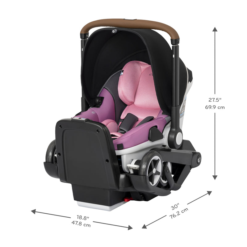 Evenflo Gold Shyft DualRide Infant Car Seat and Stroller Combo With Extended Canopy