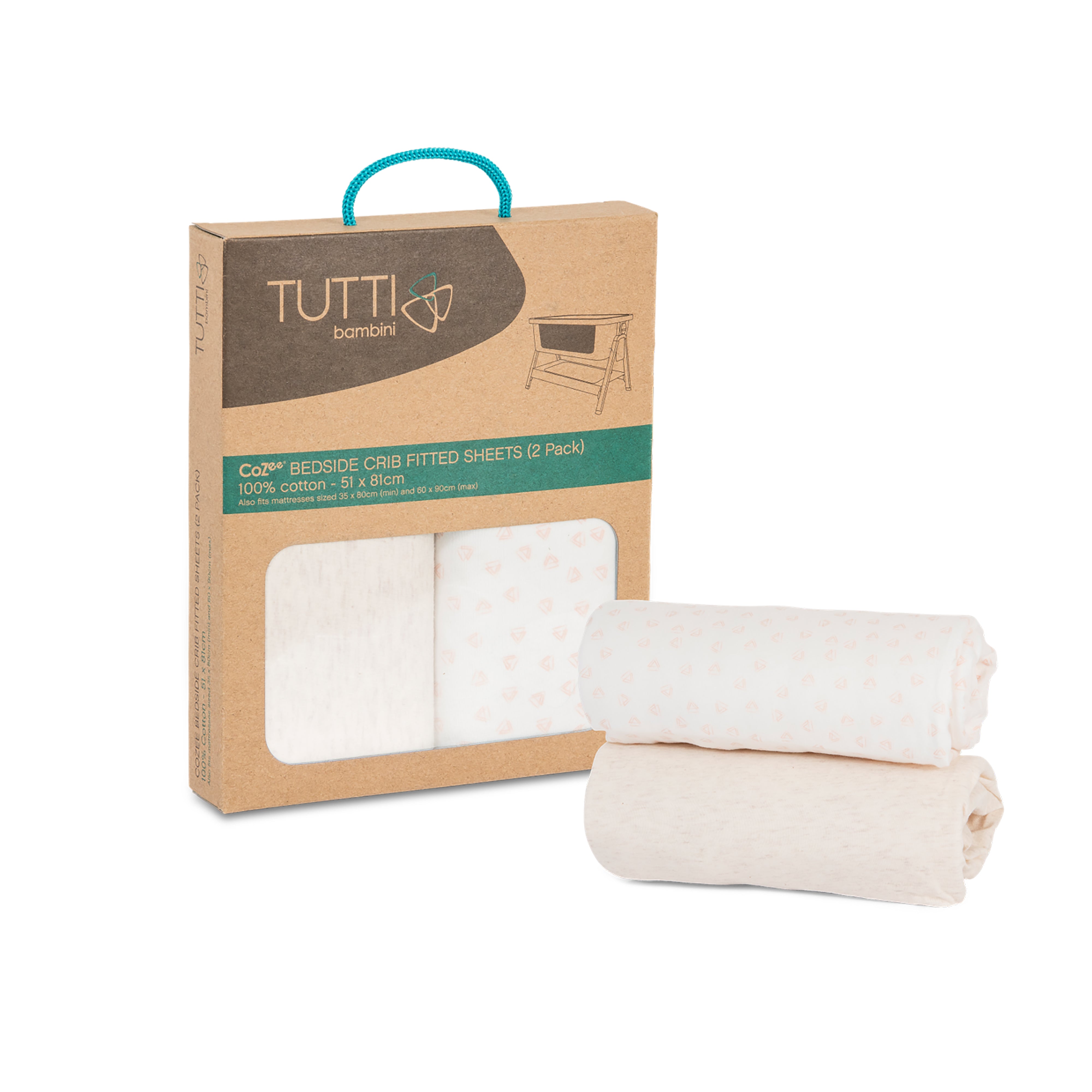 Cozee bedside crib fitted sheets deals