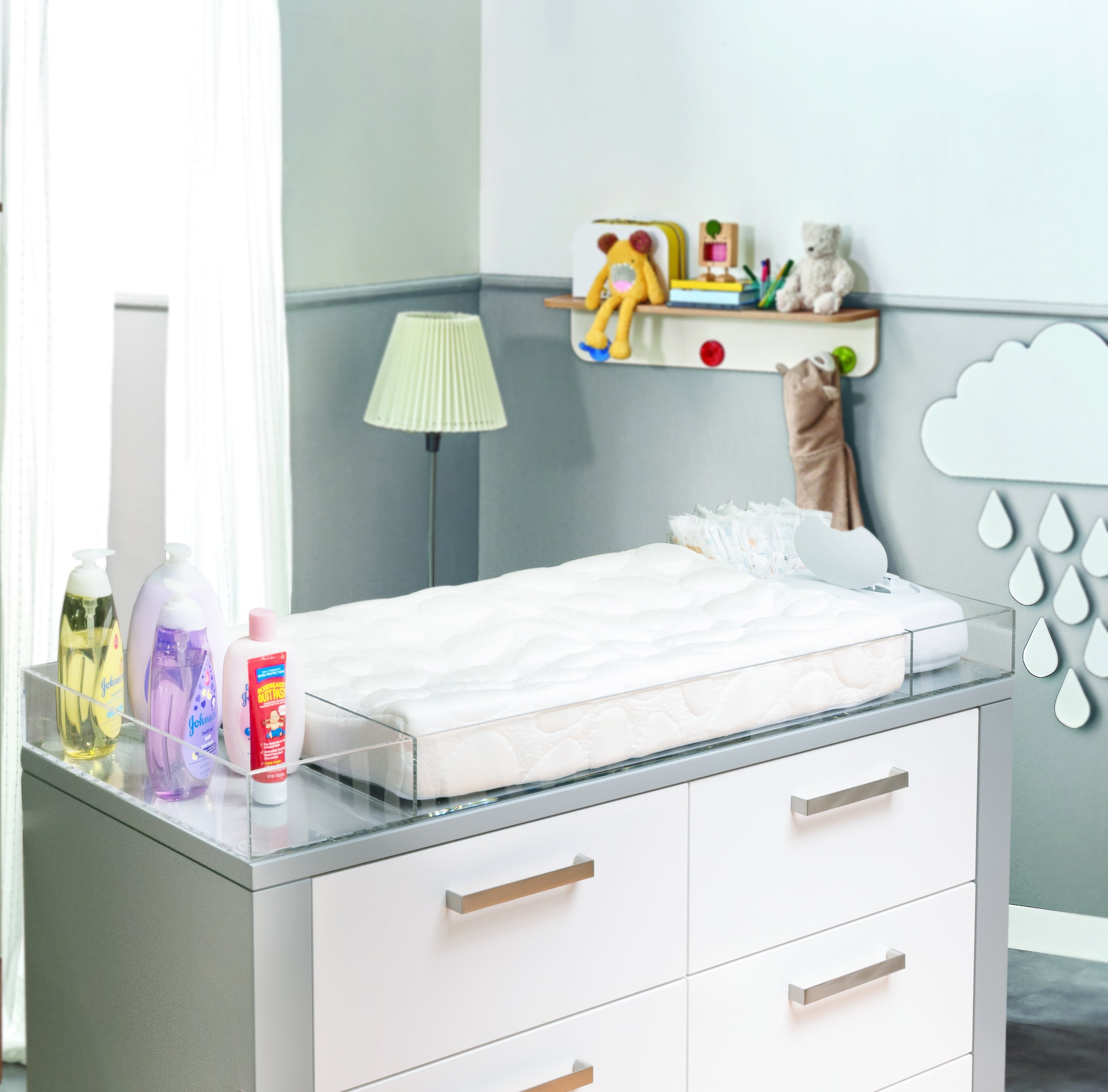 Acrylic changing table hotsell