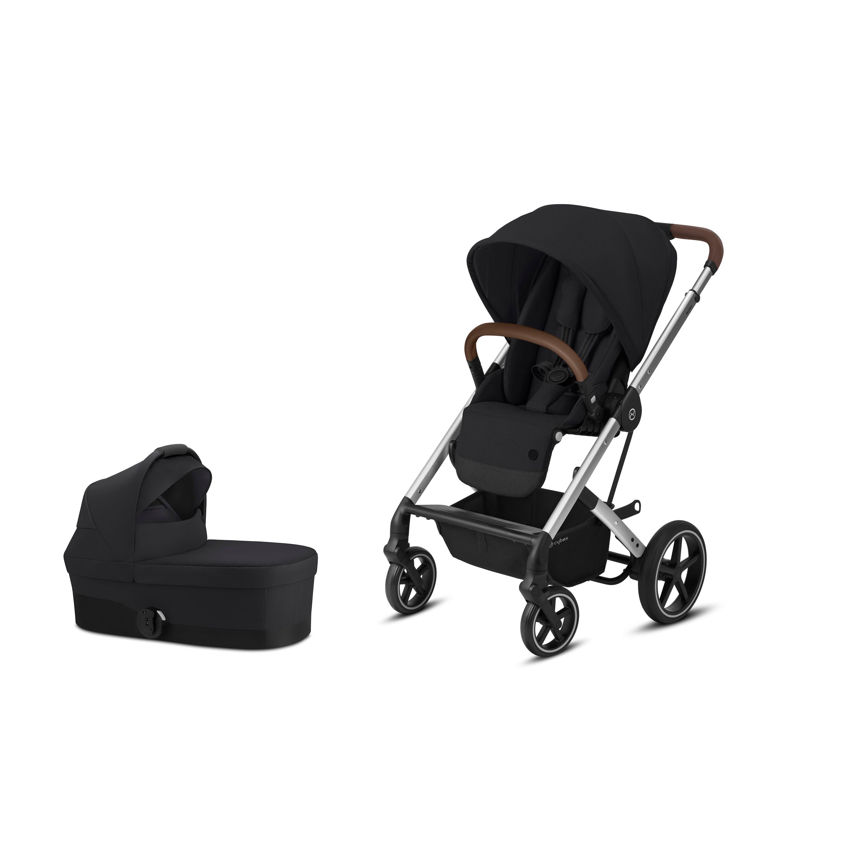 cybex balios s lux deep black Cybex Gold Balios S Lux Complete Stroller + Cot S