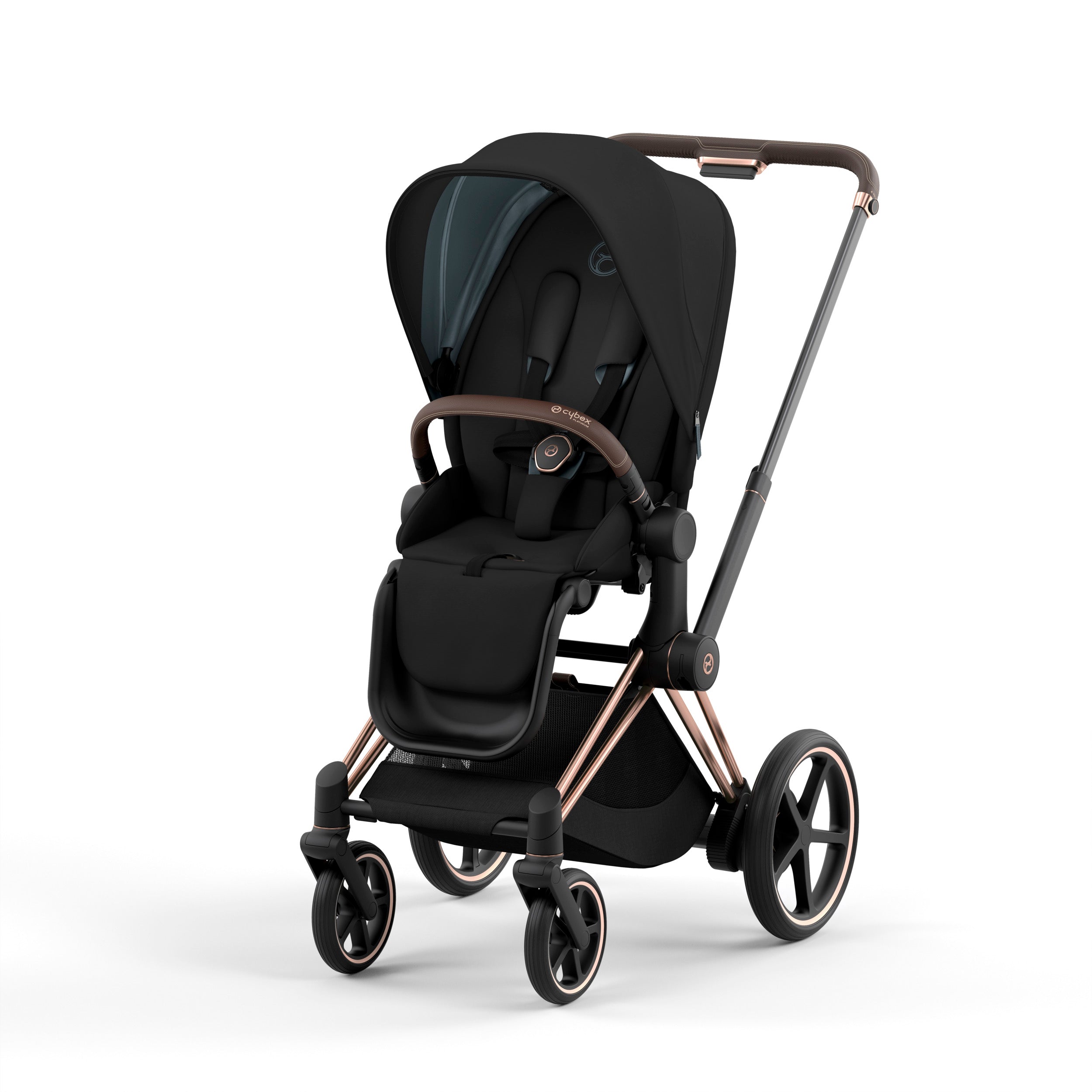 cybex e Cybex e-Priam 2 Stroller Deep Black/Rose Gold Frame