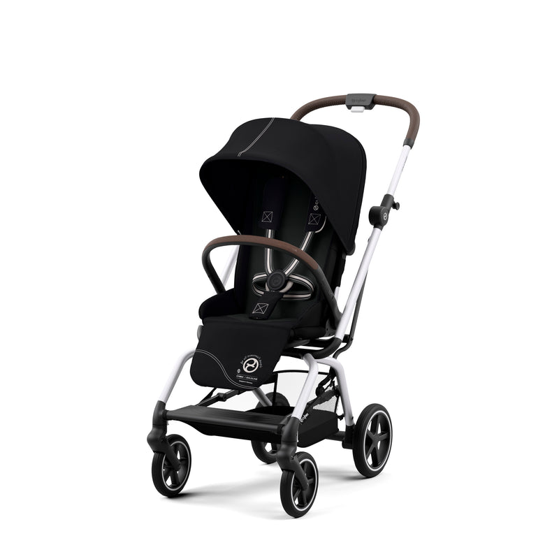 Cybex EOS 5-in-1 Aton G Travel System - Black w/ Silver Frame