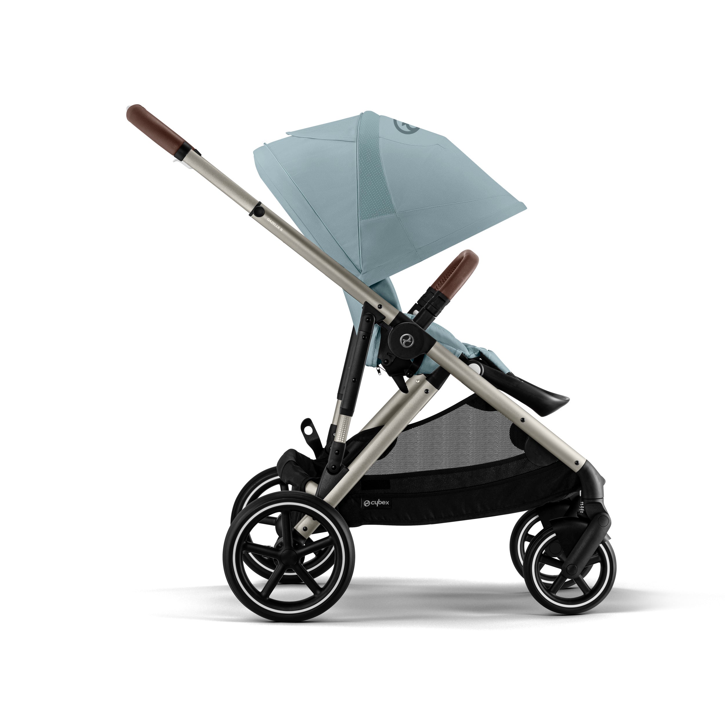 cybex gazelle s double stroller Cybex Gazelle S Stroller Almond Beige / Taupe Frame