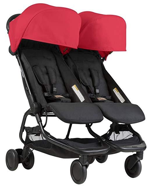 double stroller for compact car Mountain Buggy V1_11 Nano Duo Double Stroller