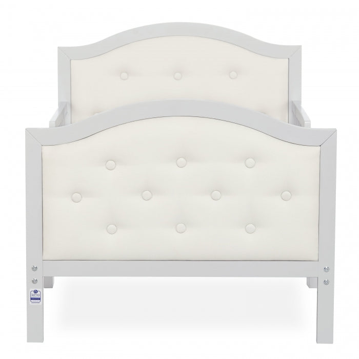 Dream On Me Zinnia Faux Leather Fabric Toddler Bed