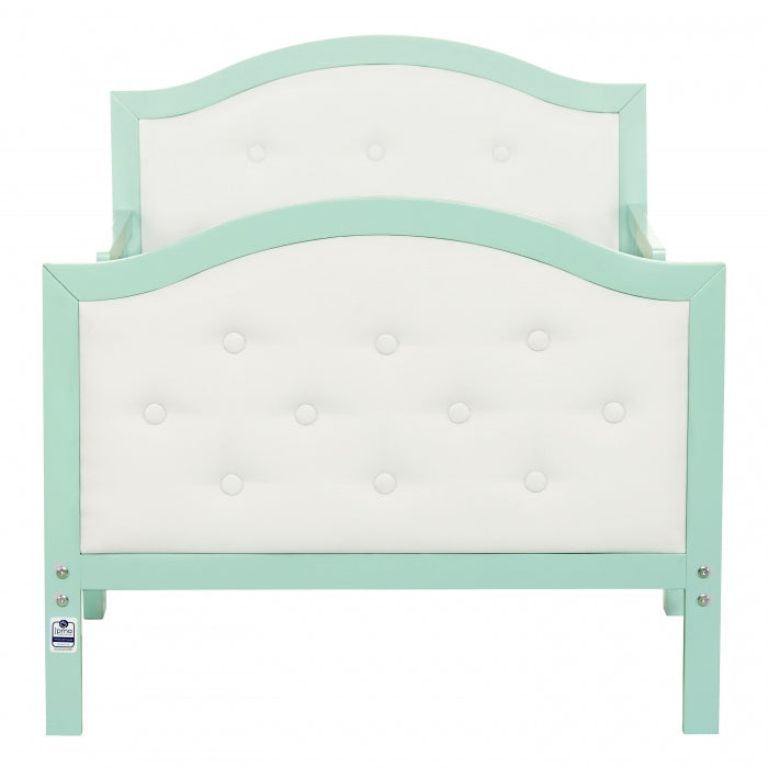 Dream On Me Zinnia Faux Leather Fabric Toddler Bed