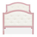 Dream On Me Zinnia Faux Leather Fabric Toddler Bed