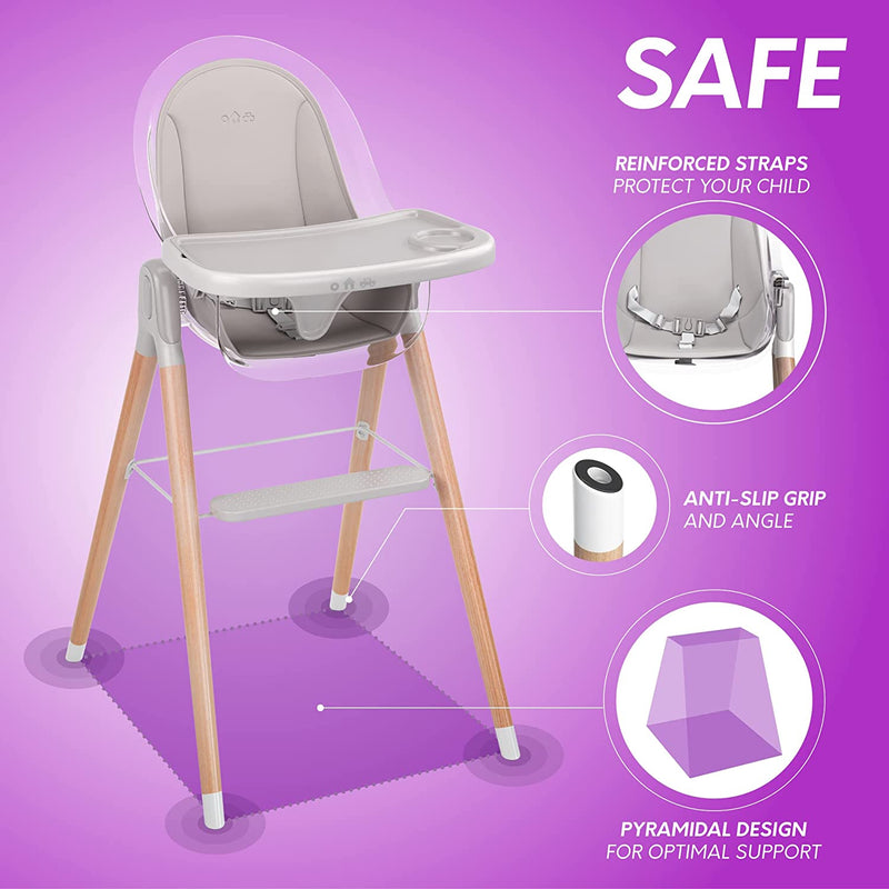 Children of Design 6-in-1 Deluxe High Chair with Seat Cushion