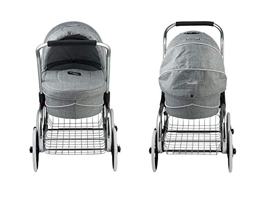 The Valco Doll Stroller comes complete with a removable bassinet. Featured by Mega babies.