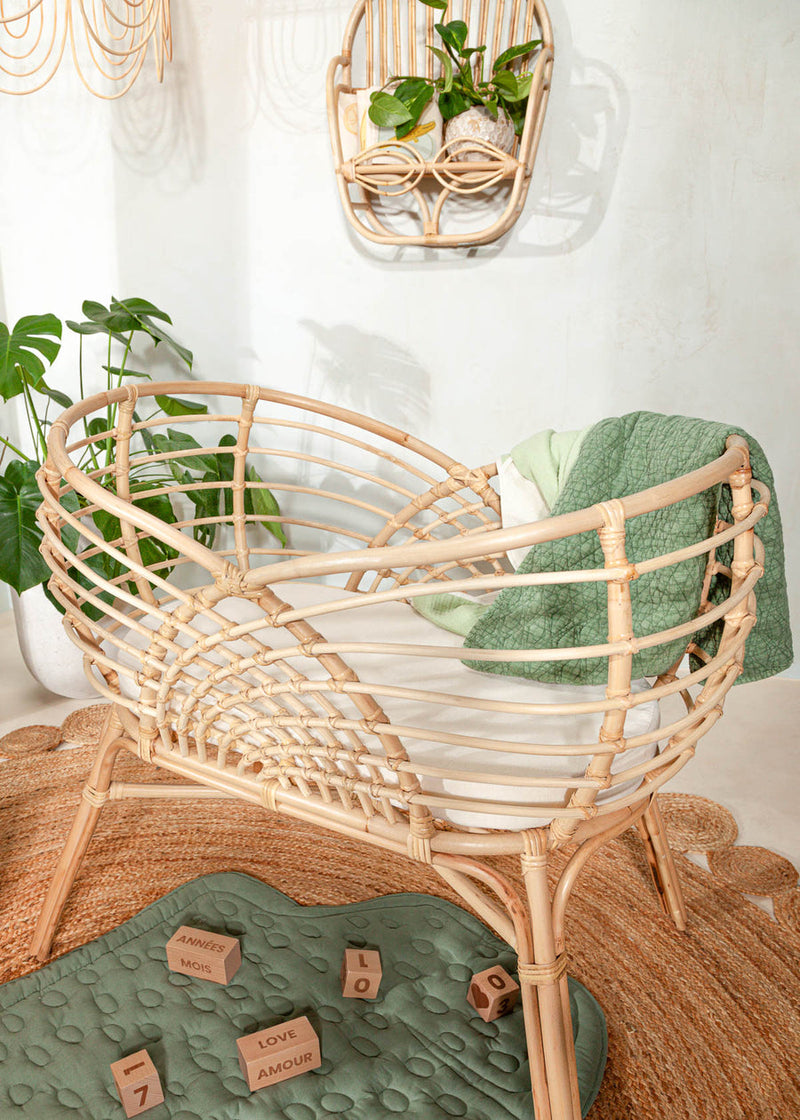 Coco Village Rattan Bassinet