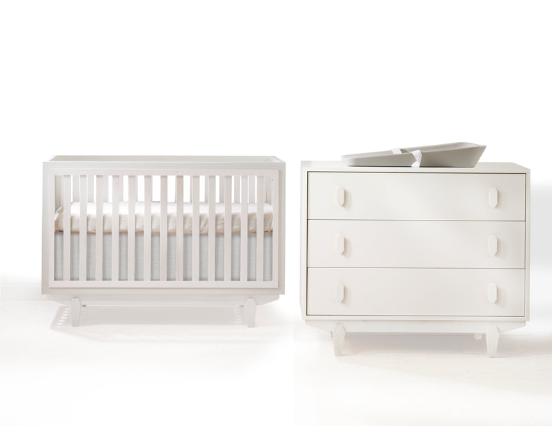 Tulip Tate Classic Convertible Crib & 3 Drawer Dresser Set