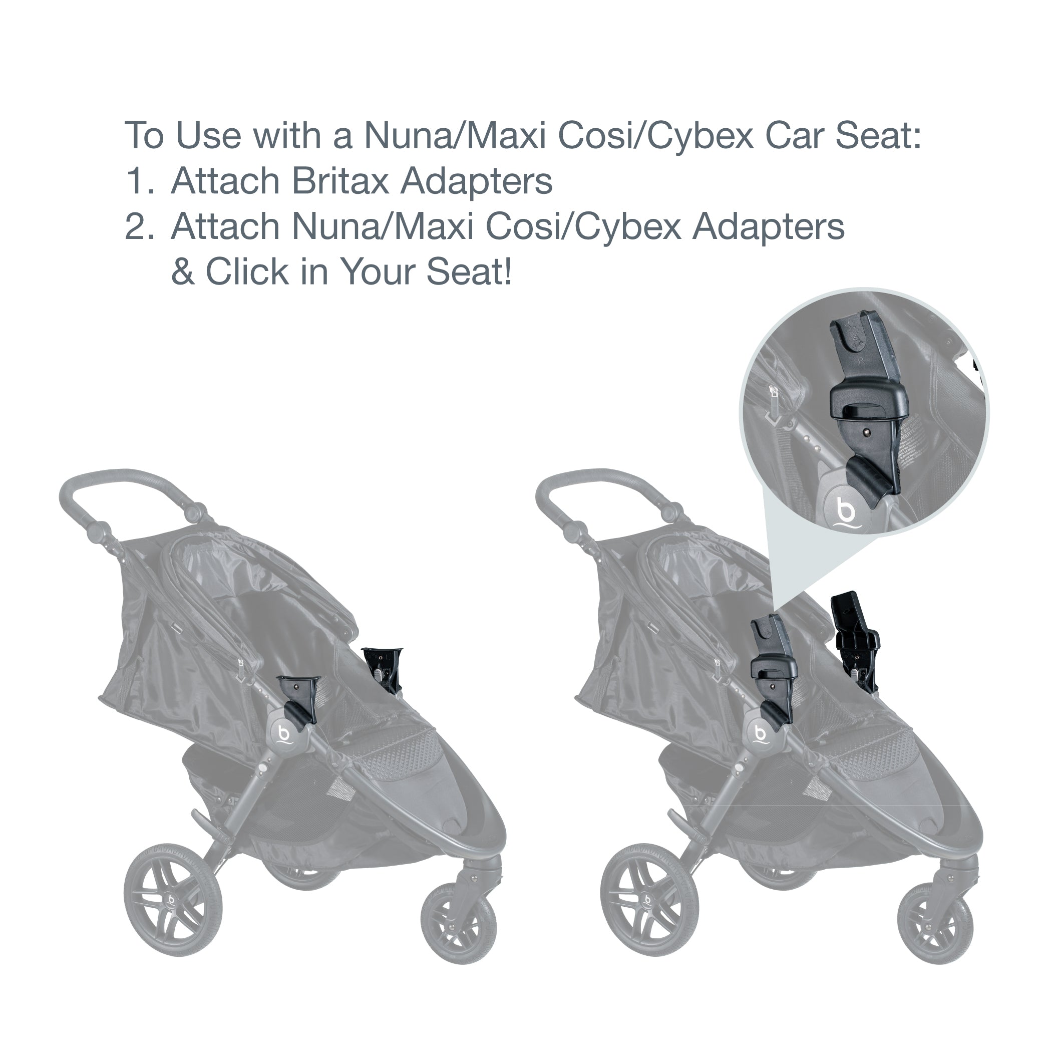 Maxi Cosi Britax B Agile Stroller Car Seat Adapter Maxi Cosi