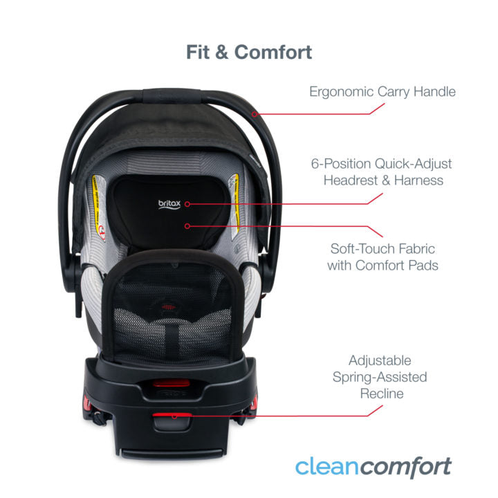 Britax B Free Premium B Safe Gen2 Flexfit Plus Clean Comfort Travel