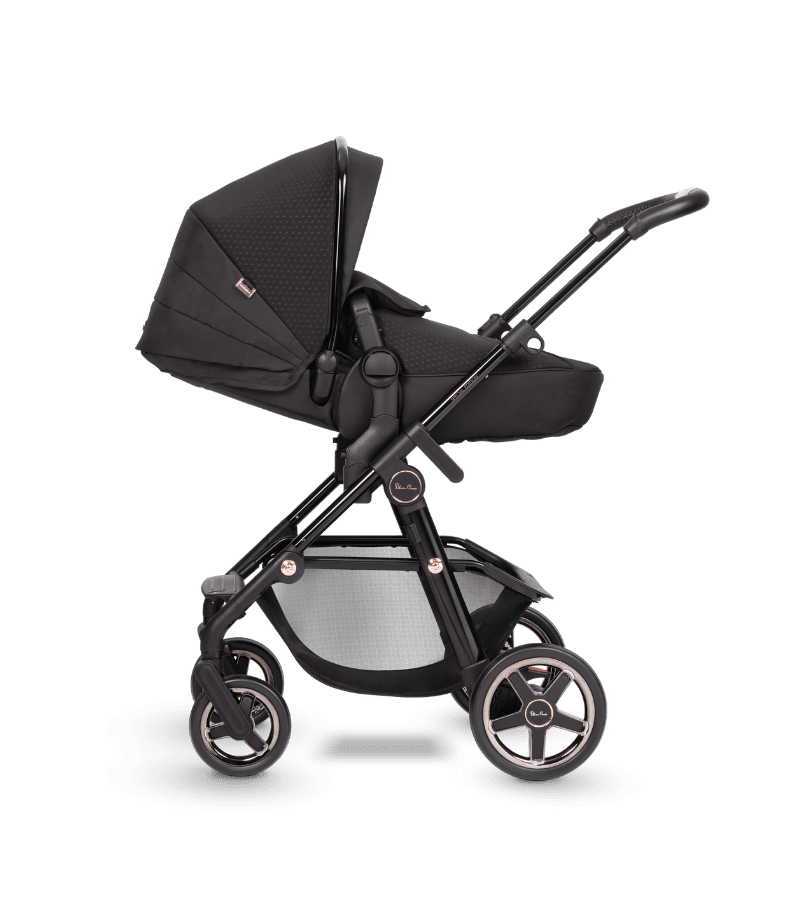 Mega babies' Silver Cross Comet Eclipse is suitable from birth up to 55 lbs.