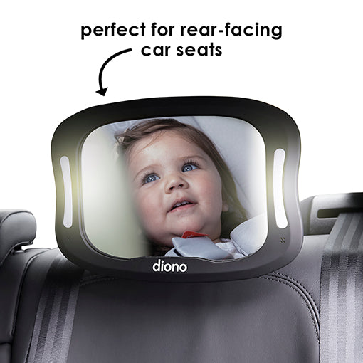 Diono Easy View XXL Car Mirror with Dual LED Lights