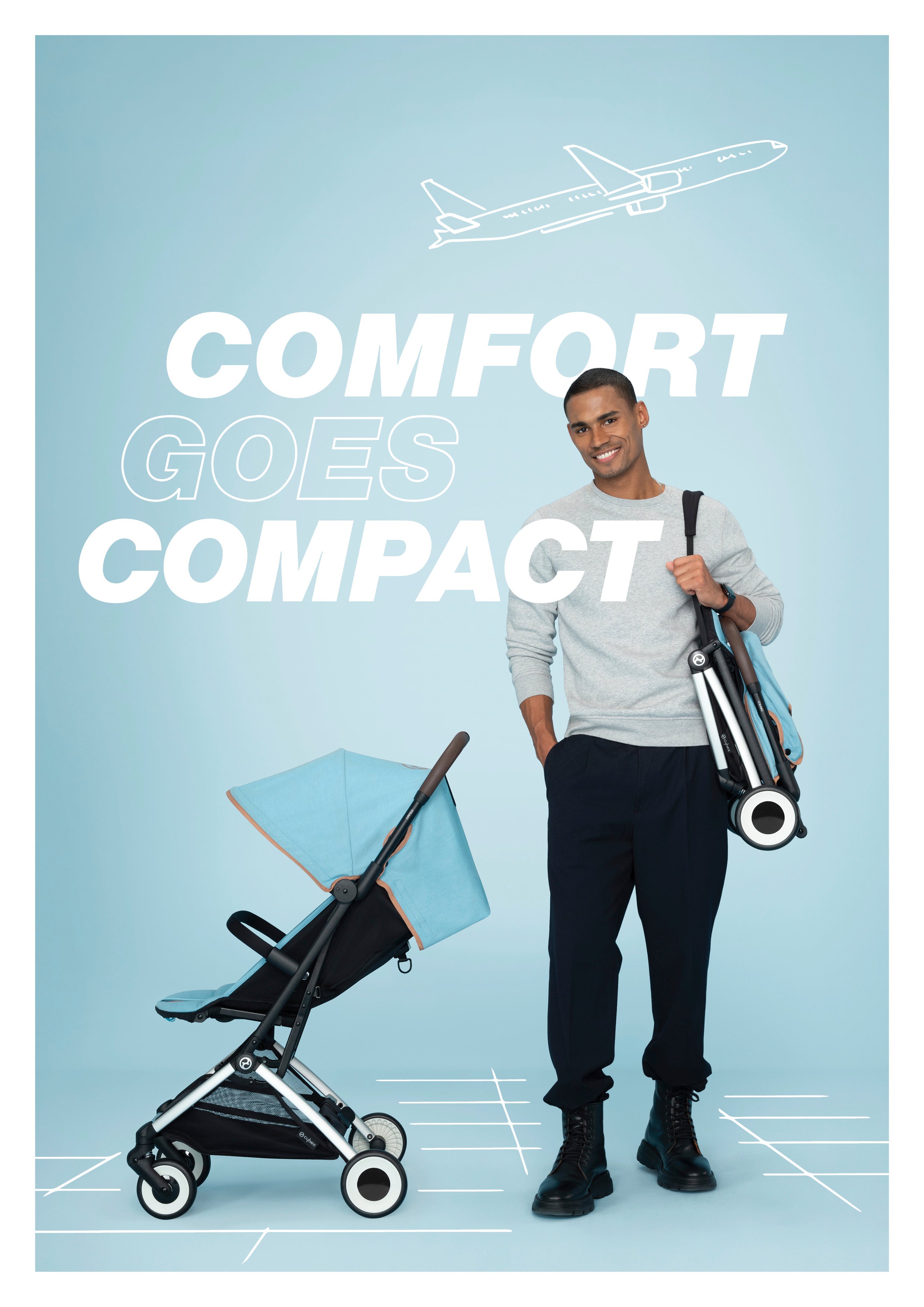 Cybex Orfeo Stroller Silver/Moon Black i Luna Baby Store