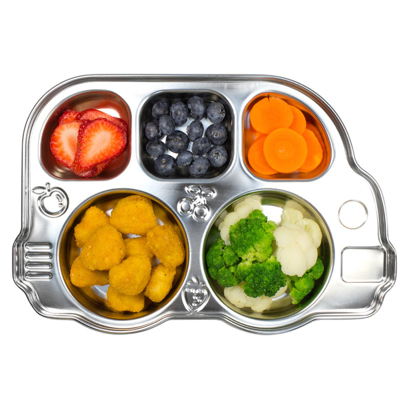 Innobaby Din Din SMART Stainless Steel Divided BPA Free Plate For Babies, Toddlers And Kids