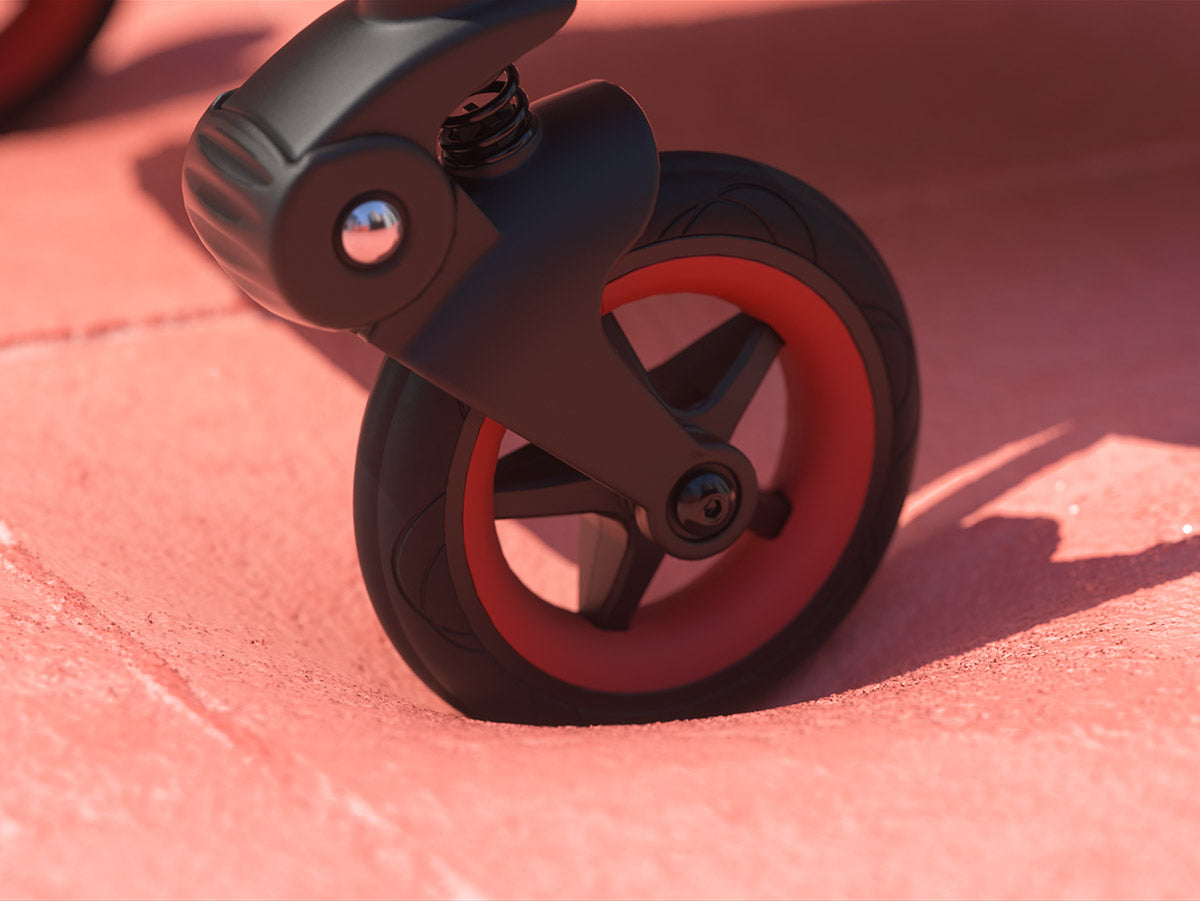 るーしー⭐︎美品】bugaboo bee5ベビーカー ブラック&レッド自立可 Bugaboo Bee 5 Coral limited edition