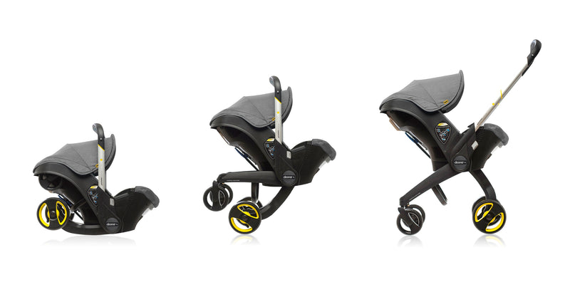 Doona Infant Car Seat Stroller with Base - Grey Storm