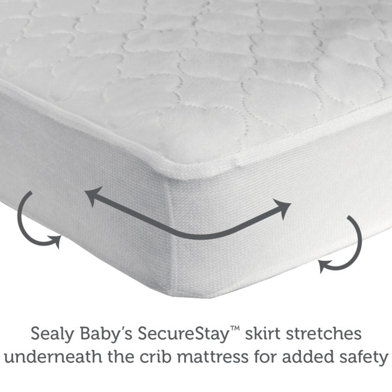 Sealy Antimicrobial Waterproof Toddler and Crib Mattress Pad