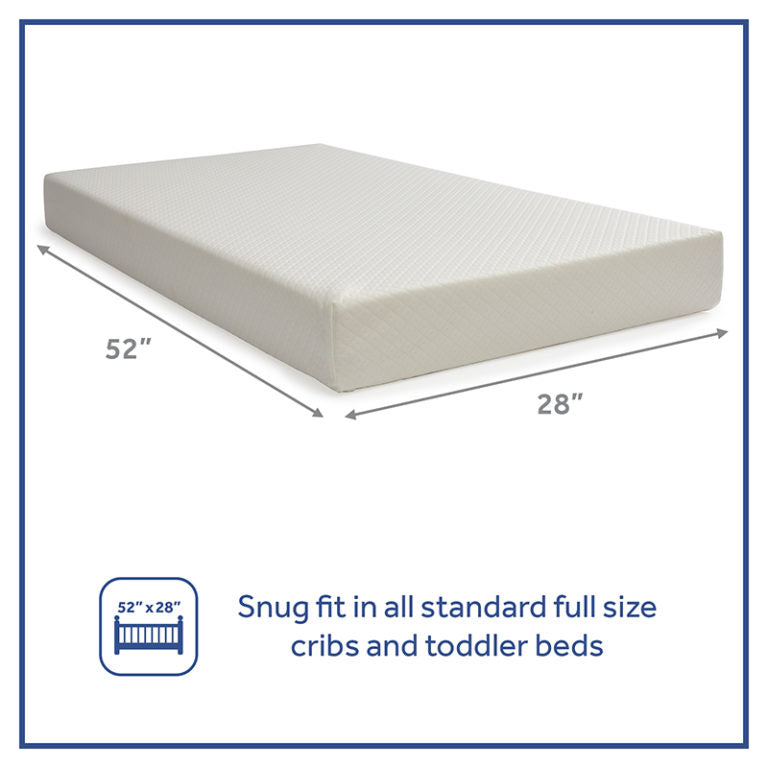 Sealy Butterfly 2-Stage Breathable Knit Crib and Toddler Mattress