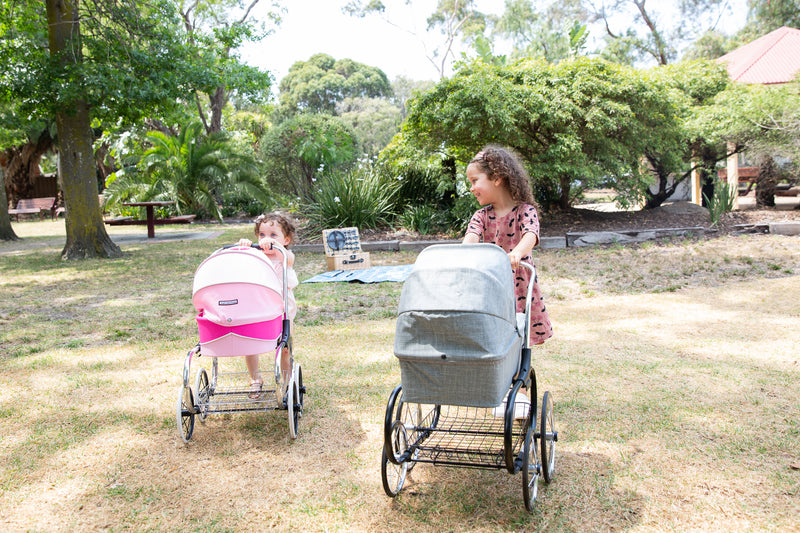 The Valco Doll Stroller, featured by Mega babies, comes in a range of different colors.