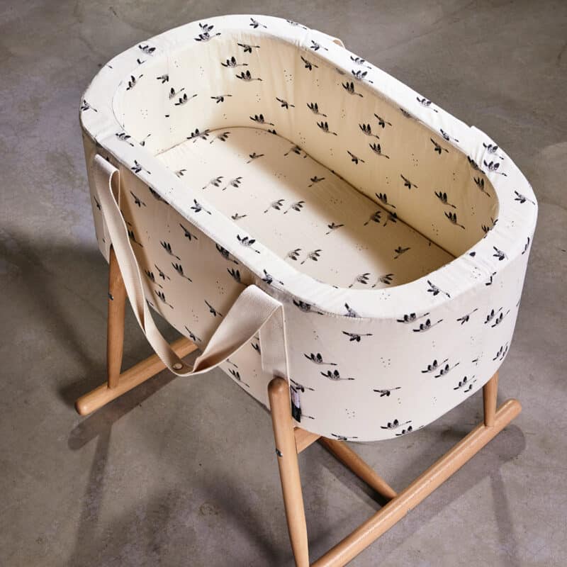 Charlie Crane Fitted Sheet for Kumi Cradle or Kuko Basket
