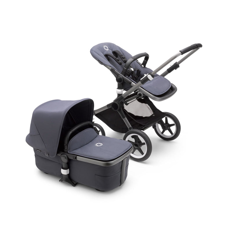 The Bugaboo Fox from Mega babies also comes in a stylish graphite/ stormy blue color.