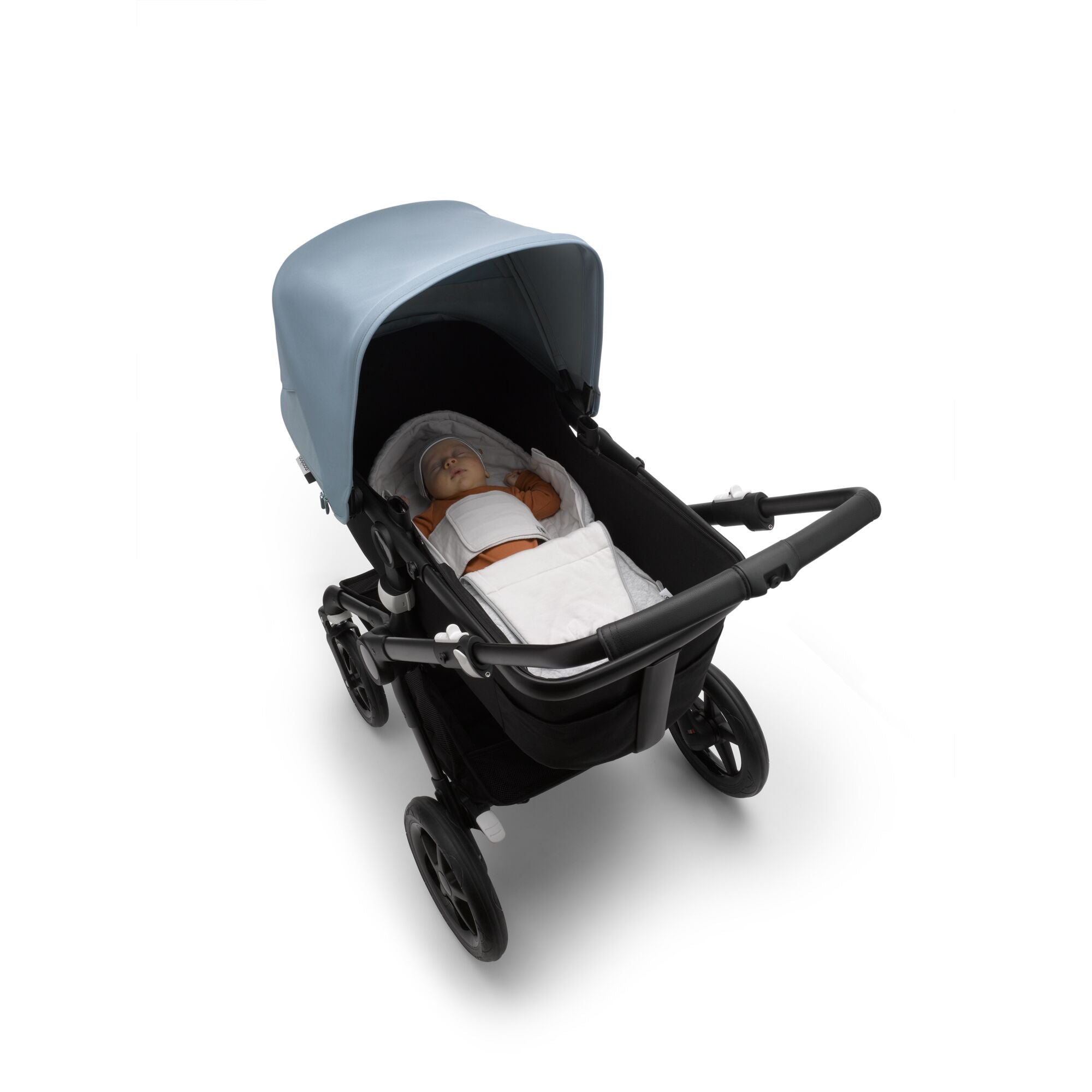 bugaboo donkey vapor blue Bugaboo Newborn Inlay (Light Grey Melange)