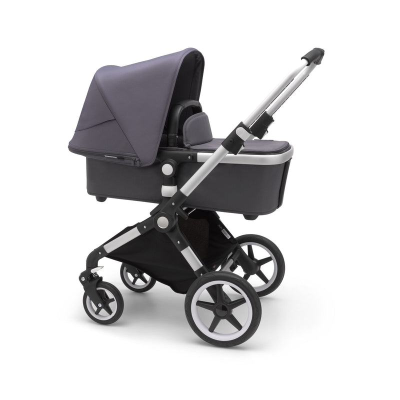 Buy the Bugaboo Lynx stroller, featured by Mega babies, in a black/ aluminum combo.