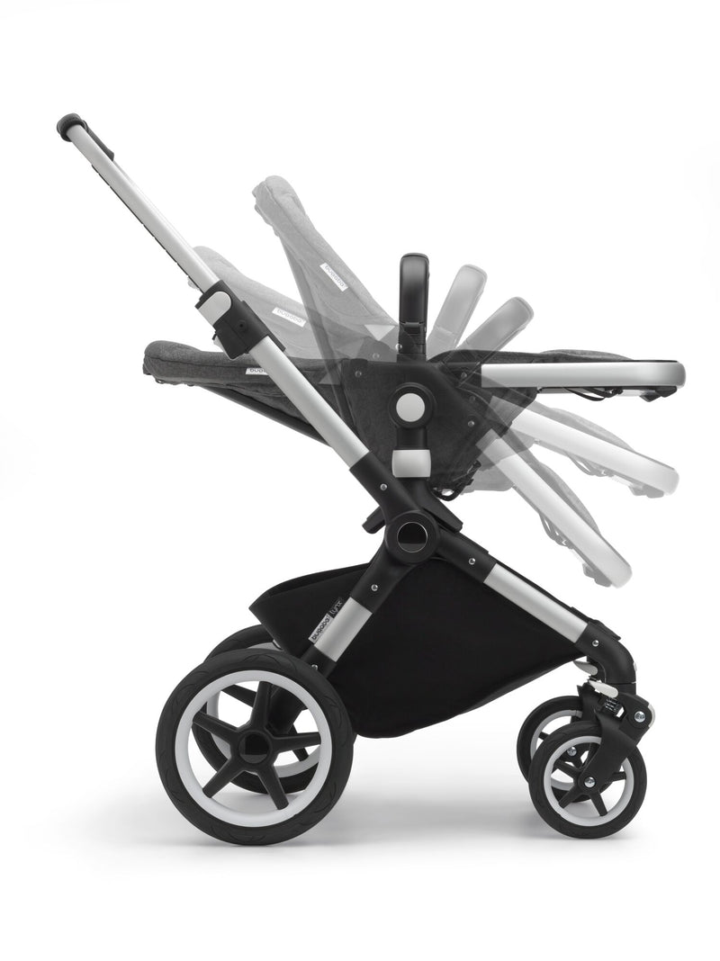 The Bugaboo Lynx stroller from Mega babies offers 3 recline positions.