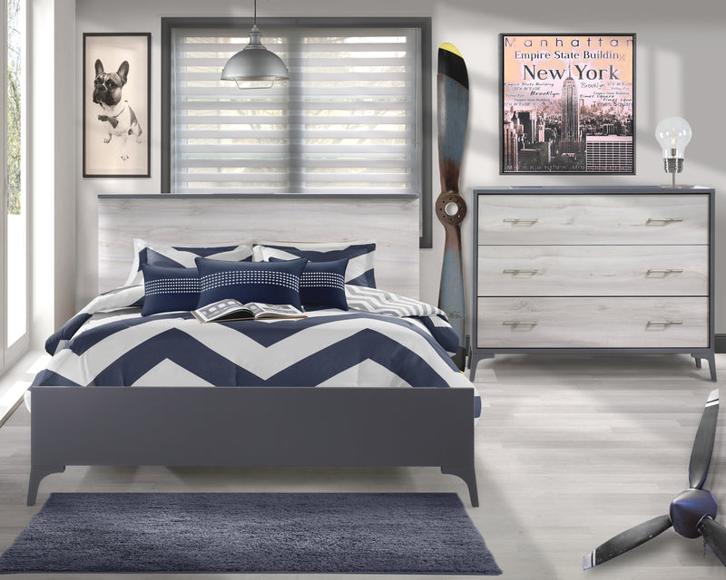 Tulip Urban Double Bed Conversion Rails and Low profile footboard 54"