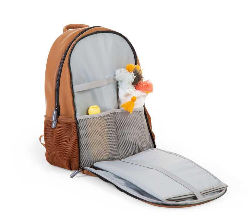 Childhome Care Backpack Leather-look Brown