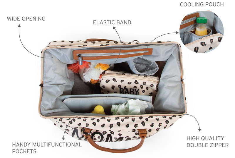 CHILDHOME MOMMY BAG LEOPARD