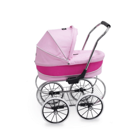Select the pink Valco Doll Stroller from Mega babies - a little girls' dream!