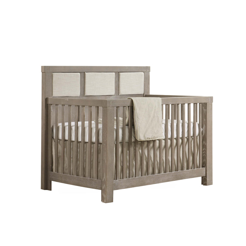 Natart Rustico ''5-in-1'' Convertible Crib with upholstered Panel Talc (w/out rails)