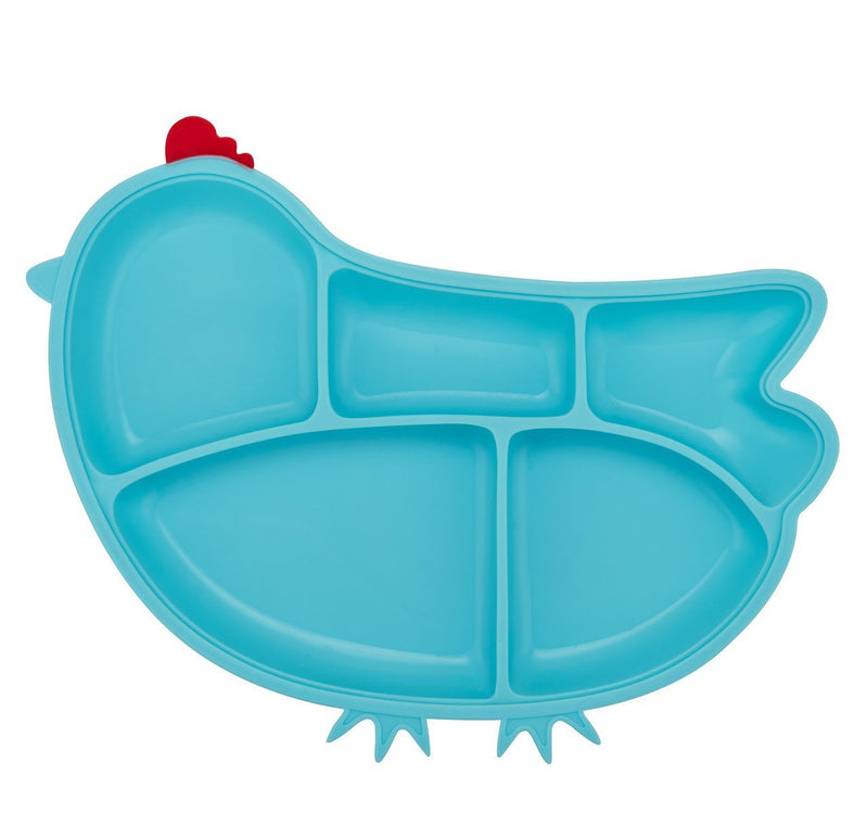 Innobaby Din Din SMART Silicone Suction Divided Plate - Chicken - Mega Babies