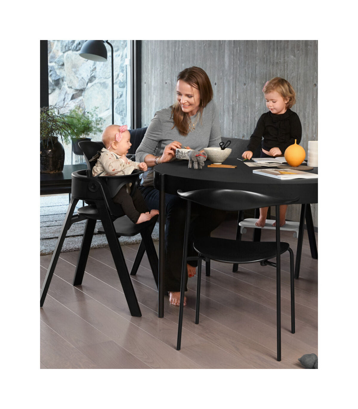 stokke steps high chair bundle Stokke Steps High Chair With Legs, Seat, and Babyset