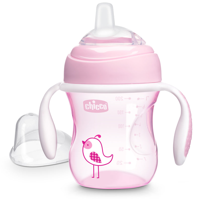 Chicco Silicone Spout Transition Sippy Cup 7oz  4m+