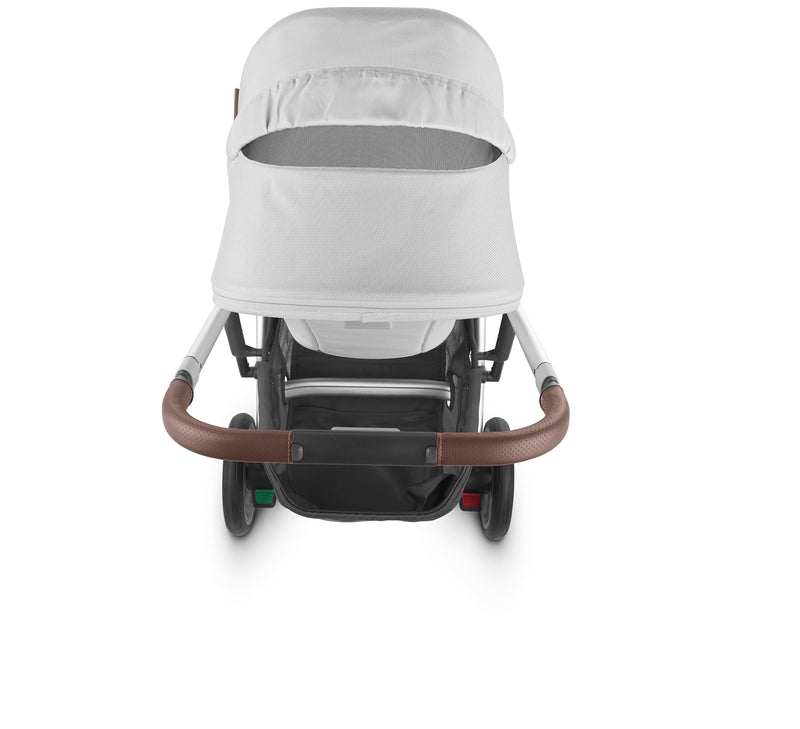 The UPPAbaby CRUZ V2 Stroller sold by Mega Babies features a ventilated mesh peekaboo window.