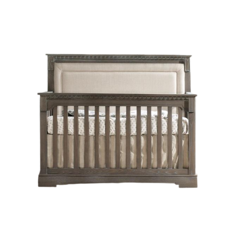 Natart Ithaca 5 in 1 Convertible Crib with Upholstered Panel