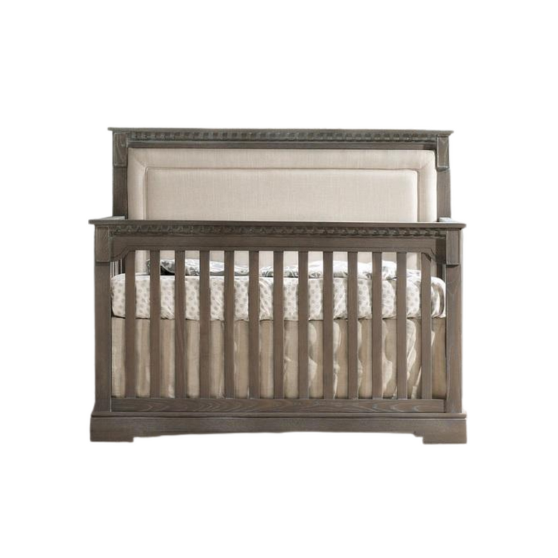 Natart Ithaca ''5-in-1'' Convertible Crib with Upholstered Panel